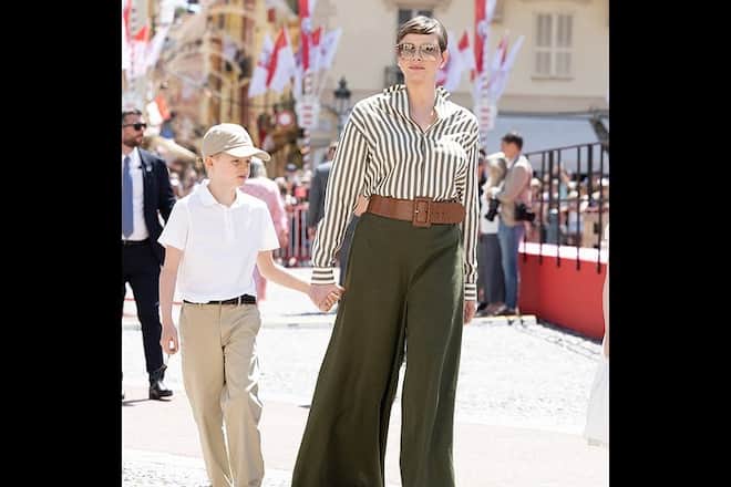 Fürstin Charlène und Prinz Jacques am 4. Treffen der historischen Grimaldi-Stätten in Monaco.