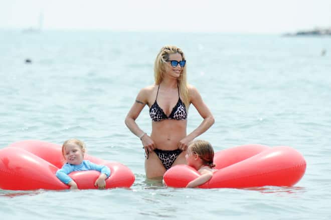 Michelle Hunziker mit Sole und Celeste