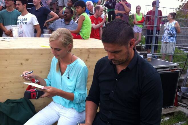 Annette Fetscherin (Grösse) Moderatorin Twitter Nati