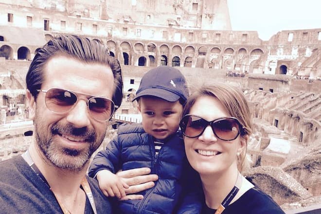 Andreas Caminada mit Familie