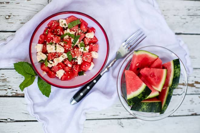 Wassermelonen Salat