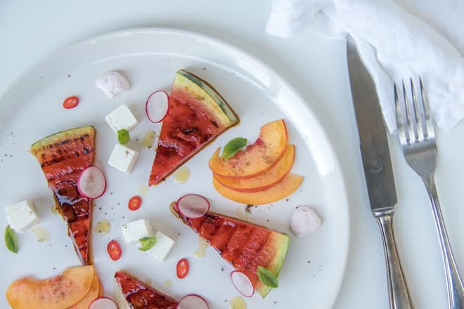 Gegrillte Wassermelone