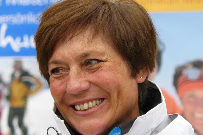 Rosi Mittermaier 2008 bei der Buchmesse in Frankfurt.