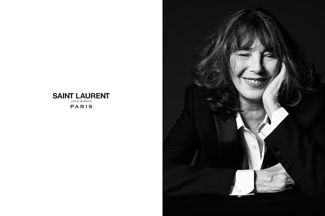Jane Birkin für Saint Laurent