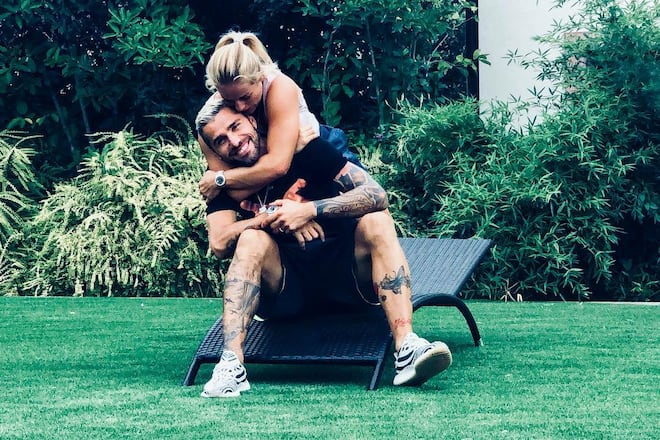 Valon Behrami und Lara Gut 2018