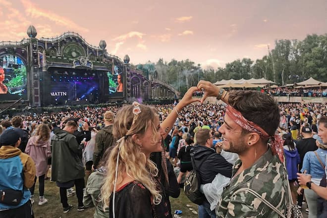Luca Hänni und Michèle Affolter am Tomorrowland