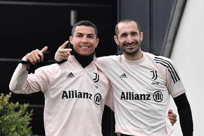 Chiellini und sein Ex-Juve-Kollege Cristiano Ronaldo