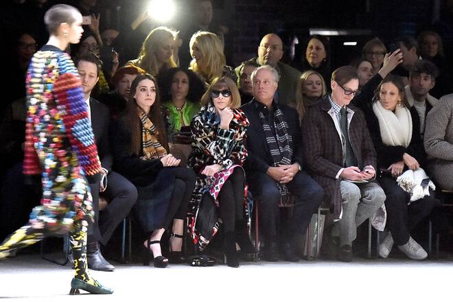 Anna Wintour in der Frontrow bei Burberry