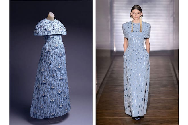 Givenchy Dress mit Capelet 1965 und heute
