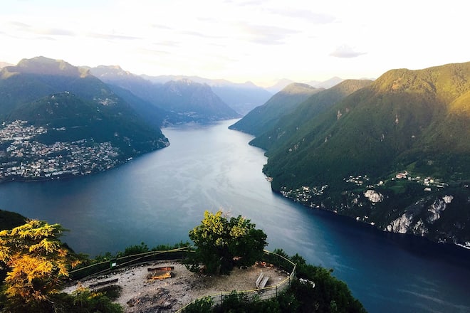 Aussicht vom Monte Brè