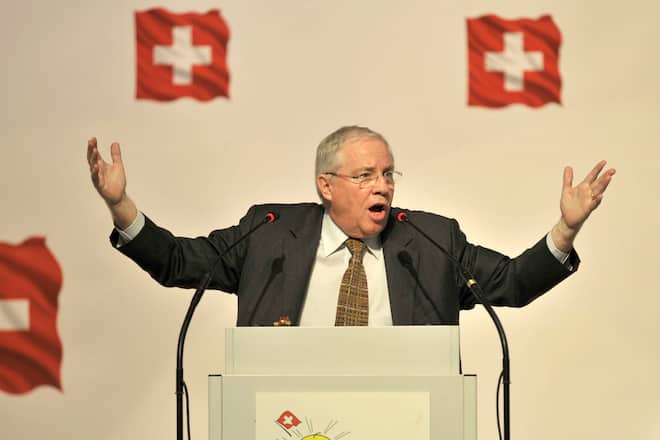 Christoph Blocher SVP Leben Partei Auns