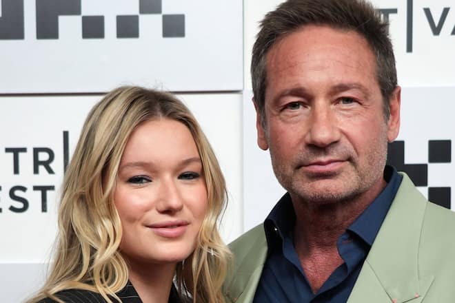 David Duchovny mit seiner Tochter West im vergangenen Jahr.