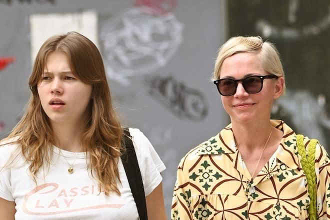 Matilda Ledger und ihre Mutter Michelle Williams am 31. Juli in New York.