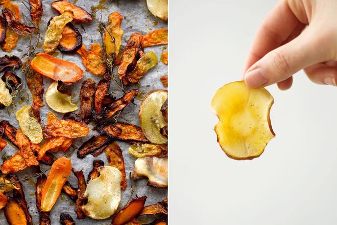 Pastinakensuppe mit Rüeblichips