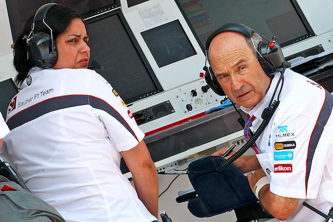 Monisha Kaltenborn mit Peter Sauber