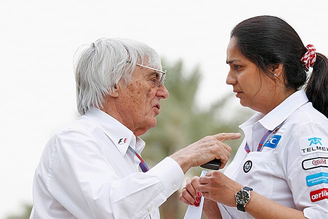 Monisha Kaltenborn mit Bernie Ecclestone