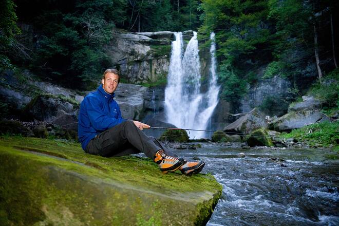 Philippe Montandon beim Angeln