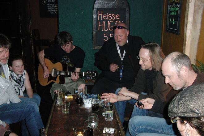 Carmen Fenk (Music Star) und Band im Selbstporträt My Day Fototagebuch