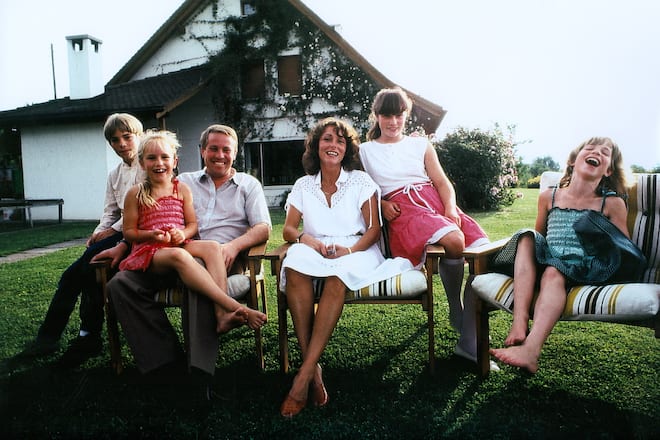 Familie Blocher Christoph und Kinder 1983
