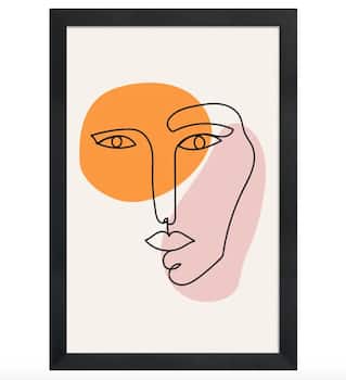 Poster mit Holzrahmen