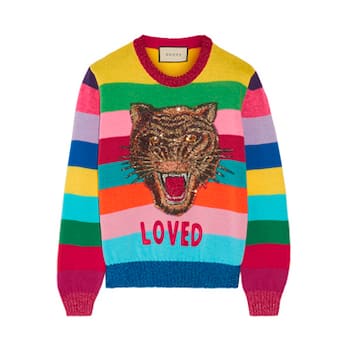 Pullover mit Applikation von Gucci