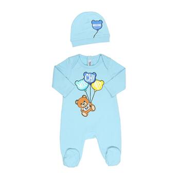 Strampler und Mütze von Moschino